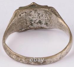 Original Ww 2 German Kriegsmarine U-255 Fox Conning Tower Emblem Ring