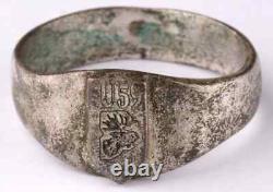 Original Ww 2 German Kriegsmarine U-59 Conning Tower Emblem Ring