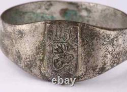 Original Ww 2 German Kriegsmarine U-59 Conning Tower Emblem Ring