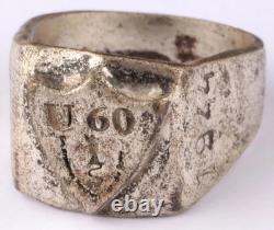 Original Ww 2 German Kriegsmarine U-60 Conning Tower Emblem Ring
