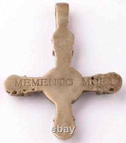 Original Ww 2 German Kriegsmarine U-96 Skull Pendant Memento Mori / Drgm Marked