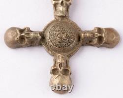 Original Ww 2 German Kriegsmarine U-96 Skull Pendant Memento Mori / Drgm Marked