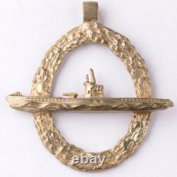 Original Ww2 German Kriegsmarine U-9 U-boat Pendant / U-9 And Drgm Marked