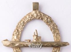 Original Ww2 German Kriegsmarine U-9 U-boat Pendant / U-9 And Drgm Marked