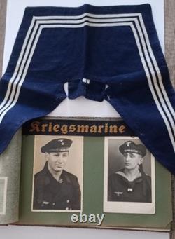 Original ww 2 german militaria photo álbum kriegsmarine 122 photos