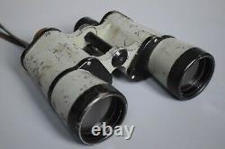 RARE Vintage WWII German 7x50 Binoculars BEH Leitz Dienstglas Kriegsmarine Grey