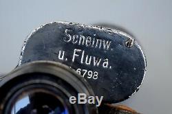 RARE Vintage WWII German 7x50 Carl Zeiss Kriegsmarine Binoculars Scheinw u Fluwa
