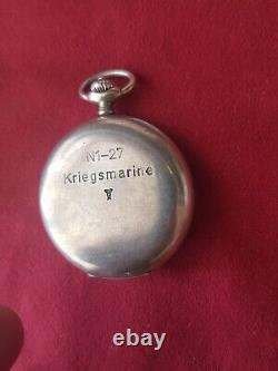 RARE WW2 German Kriegsmarine DUGENA Stopwatch Pocket Watch 1940 s