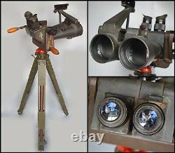 RARE WWII German 10x80 Kriegsmarine Naval Binoculars WW2 EUG Zeiss BLC + Tripod