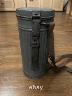 Rare German WW2 Kriegsmarine Gas Mask Canister