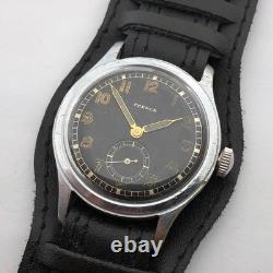 Rare Military Wristwatch German Army FRENCA DU period WW2 DH