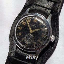 Rare Military Wristwatch German Army FRENCA DU period WW2 DH