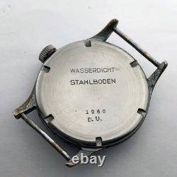 Rare Military Wristwatch German Army FRENCA DU period WW2 DH