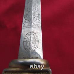 Rare WW2 German Navy Cadet Dagger/ Knife Solingen, E. & F. HORSTER, 9 1/2 Blade