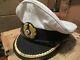 Reproduction German Ww2 Kriegsmarine U-boat Lieutenants White Visor Cap Hat