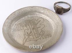 Ring U29 Sword 1939 Plate U-boat WW2 German naval submarine U-Boot Kriegsmarine