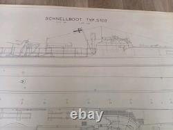 SCHNELLBOOT TYP S100 PLANS 125 Kriegsmarine. German Navy. WISCHMEYER
