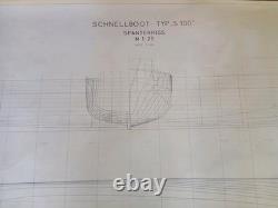 SCHNELLBOOT TYP S100 PLANS 125 Kriegsmarine. German Navy. WISCHMEYER