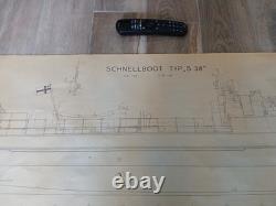 Schnellboot S-38 Plans 125 Kriegsmarine. Lothar Wischmeyer. German Navy boat
