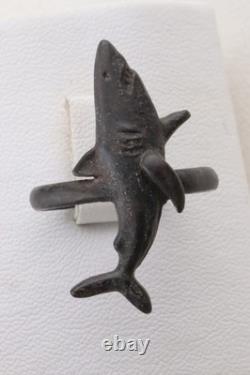 Shark Navy Marine WW2 German ring WWII Kriegsmarine Pendant Germany Army Wehrmac