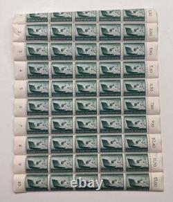 Sheet of 50 German Deutsches Reich Kriegsmarine torpedo boat Postage Stamps