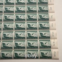 Sheet of 50 German Deutsches Reich Kriegsmarine torpedo boat Postage Stamps