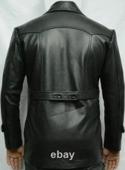 Submarine Kriegsmarine WW2 Flying German Coat Men's Real Leather Army Jacket