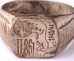 Submarine U861 Panter 1943-44 U-boat WW2 German ring naval U-Boot Kriegsmarine