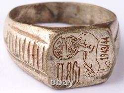 Submarine U861 Panter 1943-44 U-boat WW2 German ring naval U-Boot Kriegsmarine