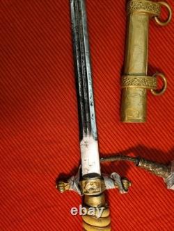 The German Kriegsmarine Dagger. Mark of Manufacturer. WW2
