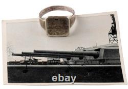 Tirpitz WW2 Bismarck-class battleships German ring 800 Silver WWII Navy Marine K