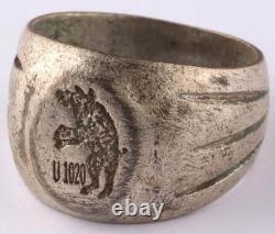 U 1020 Wild boar U-boat WW2 German ring naval submarine U-Boot Kriegsmarine Navy