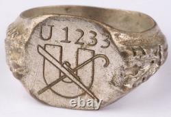 U 1233 Cane U-boat WW2 German ring naval submarine U-Boot Kriegsmarine Navy WWII