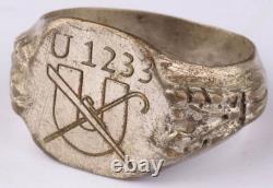 U 1233 Cane U-boat WW2 German ring naval submarine U-Boot Kriegsmarine Navy WWII
