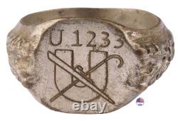 U 1233 Cane U-boat WW2 German ring naval submarine U-Boot Kriegsmarine Navy WWII