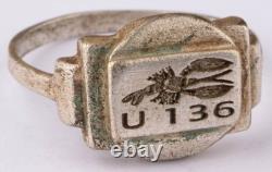 U 136 lobster U-boat WW2 German ring naval submarine U-Boot Kriegsmarine Navy WW