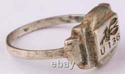 U 136 lobster U-boat WW2 German ring naval submarine U-Boot Kriegsmarine Navy WW