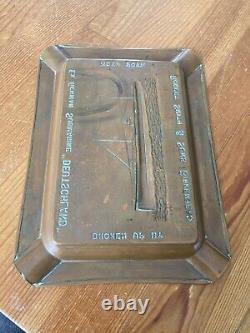 U-155 German WW1 Copper Piece Of U Boat Submarine Ash Tray Kriegsmarine