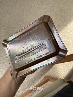 U-155 German WW1 Copper Piece Of U Boat Submarine Ash Tray Kriegsmarine