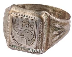 U 236 Elephant U-boat WW2 German ring naval submarine U-Boot Kriegsmarine Navy