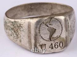 U 460 Map of America U-boat WW2 German ring naval submarine U-Boot Kriegsmarine