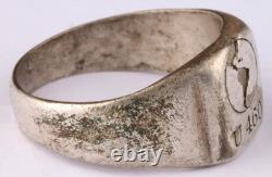 U 460 Map of America U-boat WW2 German ring naval submarine U-Boot Kriegsmarine