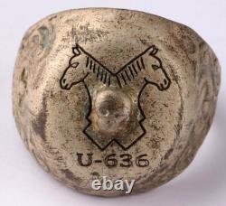 U-636 Shull U-boat WW2 Horse head German ring naval submarine U-Boot Kriegsmarin