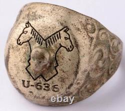U-636 Shull U-boat WW2 Horse head German ring naval submarine U-Boot Kriegsmarin