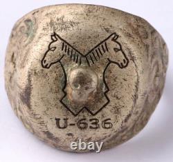 U-636 Shull U-boat WW2 Horse head German ring naval submarine U-Boot Kriegsmarin