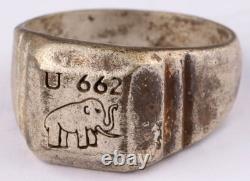 U 662 Elephant U-boat WW2 German ring naval submarine U-Boot Kriegsmarine Navy