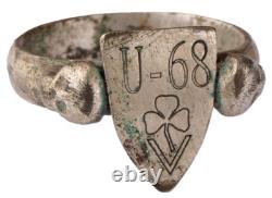 U-68 U-boat WW2 Skull German ring naval submarine U-Boot Kriegsmarine Navy Unter
