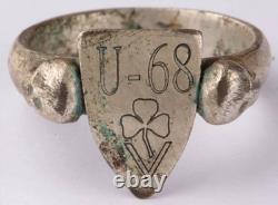 U-68 U-boat WW2 Skull German ring naval submarine U-Boot Kriegsmarine Navy Unter