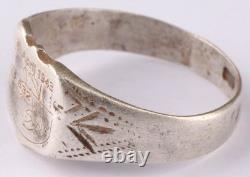 U-boat Kriegsmarine 6. April 1943 Swordfish attack ship U632 WW2 German ring nava