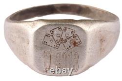 U-boat Kriegsmarine 6. April 1943 Swordfish attack ship U632 WW2 German ring nava